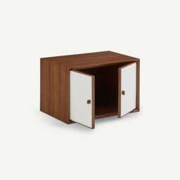 Archivita XL Walnut Veneer and Fabric Cabinet, W60 X D42cm - thumbnail 4