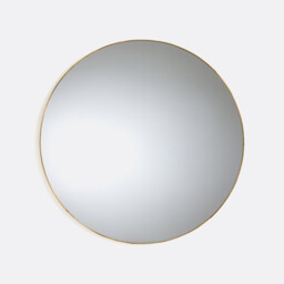 Uyova 70cm Diameter Round Metal Mirror - thumbnail 1