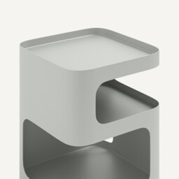 Sandoval Steel Bedside Table with 2 Compartments - thumbnail 3