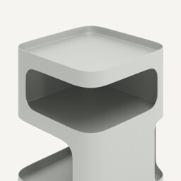 Sandoval Steel Bedside Table with 2 Compartments - thumbnail 4
