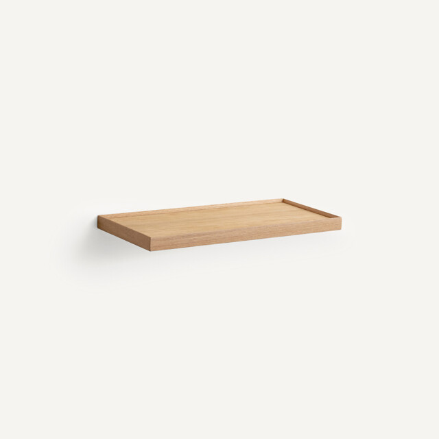 Tidder Oak Veneer Wall Shelf, L60cm - image 1