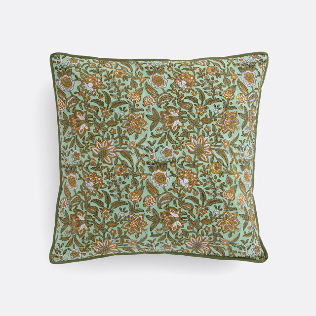 Shandira Block Print Cotton Cushion Cover - image 1