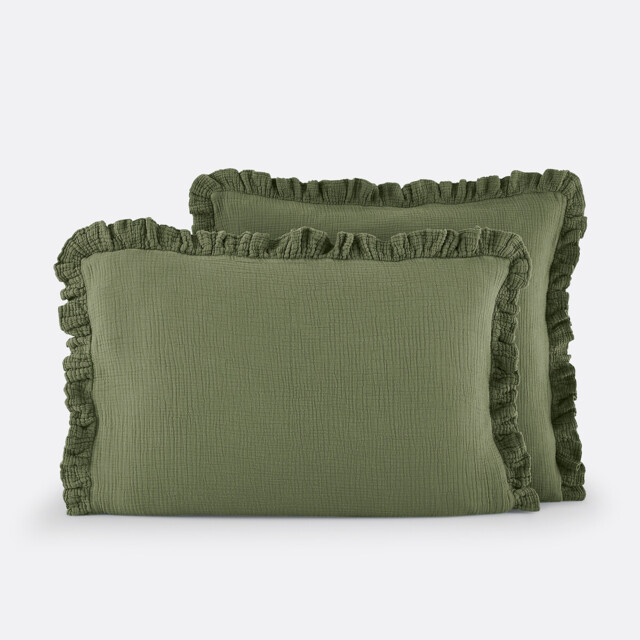 Kumla Plain Cotton Muslin Pillowcase - image 1
