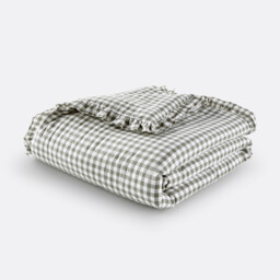 Georgette Gingham 100% Cotton Quilted Child's Bedspread - thumbnail 2