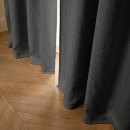 Private Blackout Curtain in Washed Linen with Concealed Tabs - thumbnail 2