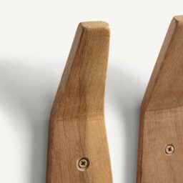 Set of 2 Yotaka Solid Elm Coat Hooks - thumbnail 2