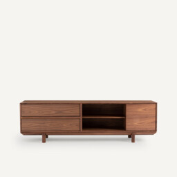 Gloria TV Stand in Walnut and Veneer, Designed By Emmanuel Gallina - thumbnail 4