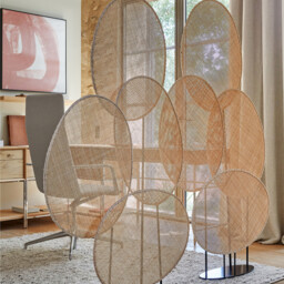 Canopée Room Divider in Woven Rattan, Designed By Emmanuel Gallina - thumbnail 2