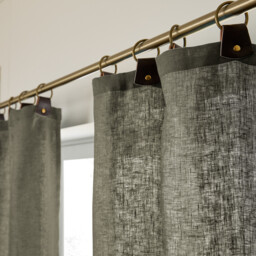 Private Washed Linen Curtain with Loops - thumbnail 4