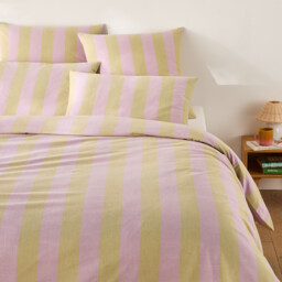 Tamori Amber/Mauve Duvet Cover in Cotton - thumbnail 1
