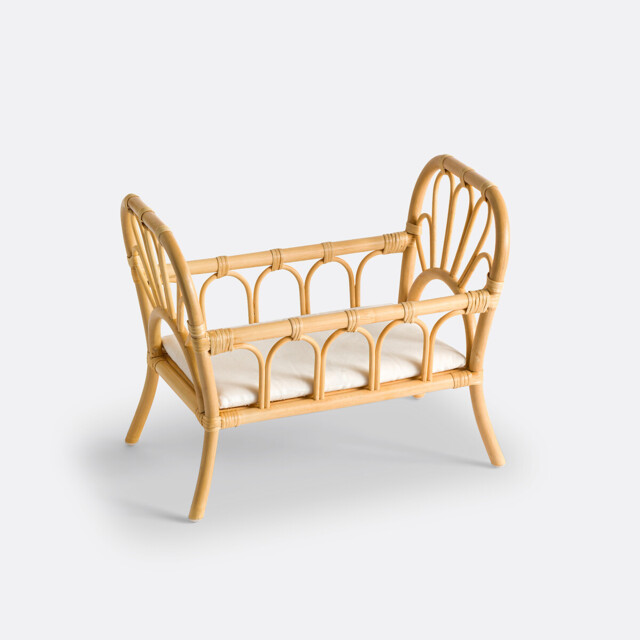 Babyla Rattan Doll's Crib - image 1