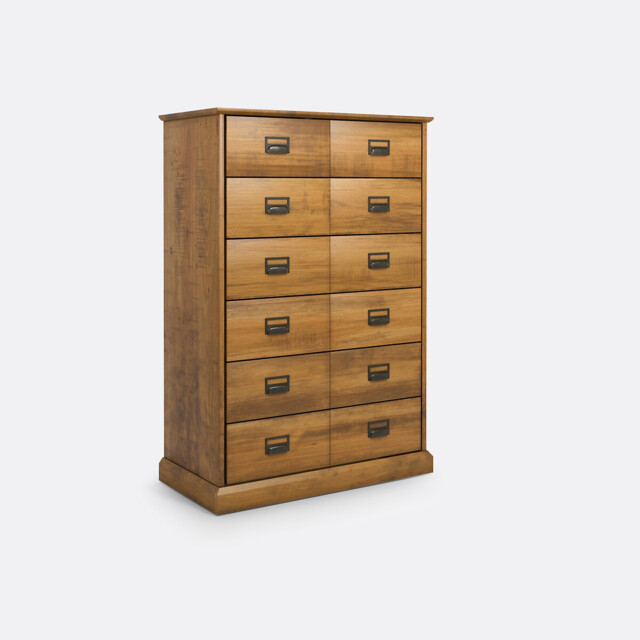Lindley Solid Pine Chest of 6 Drawers - image 1