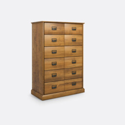 Lindley Solid Pine Chest of 6 Drawers - thumbnail 1