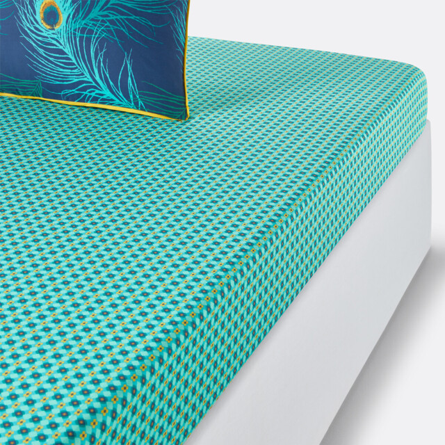 Shakhra Cotton Percale Fitted Sheet - image 1