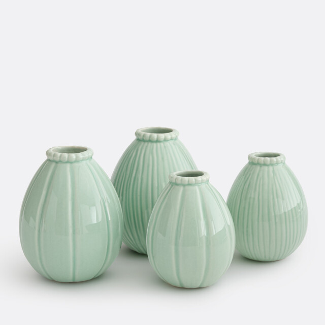 Set of 4 Aquora Porcelain Vases - image 1