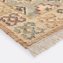 Kaliny Jute and Cotton Distressed Kilim Rug - thumbnail 3