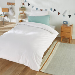 Kids Plain Organic Cotton Percale Pillowcase - thumbnail 2