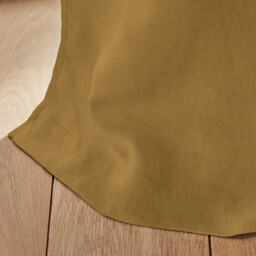 Private Blackout Washed Linen Curtain with Rings - thumbnail 3