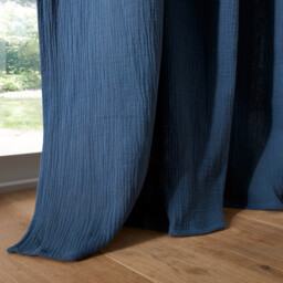Kumla Cotton Muslin Curtain Panel - thumbnail 3
