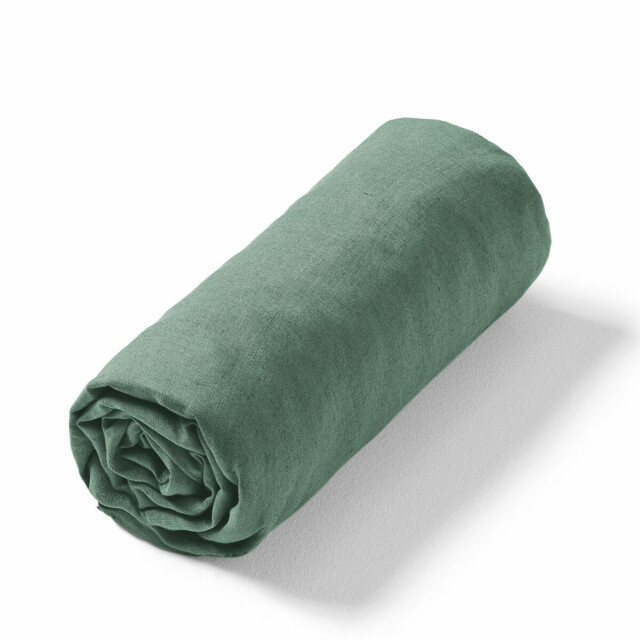 Elina Washed Linen Fitted Sheet - image 1