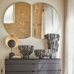 Naton Black and Mocha Metal Table Lamp - thumbnail 3