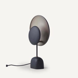 Naton Black and Mocha Metal Table Lamp - thumbnail 4