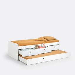 Selisa Storage Trundle Bed with Base - thumbnail 4
