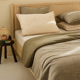 Thesari Linen and Cotton Muslin Two-Sided Pillowcase - thumbnail 2
