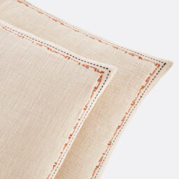 Thesari Linen and Cotton Muslin Two-Sided Pillowcase - thumbnail 3