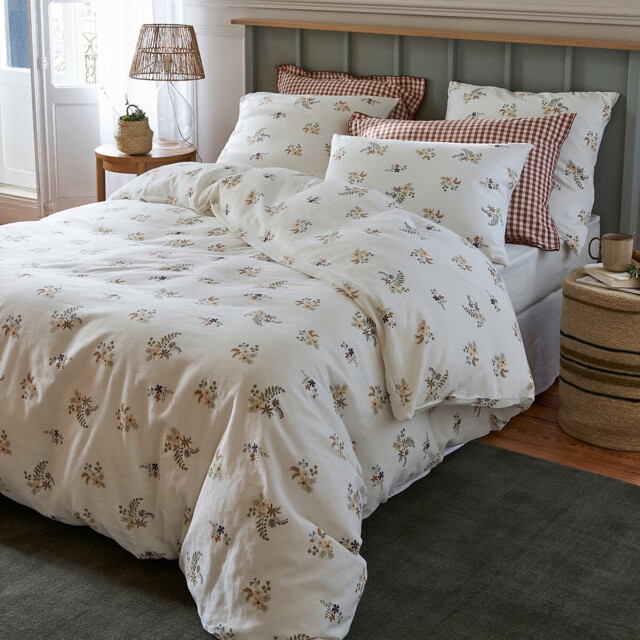 Véra Cotton / Washed Linen Duvet Cover - image 1