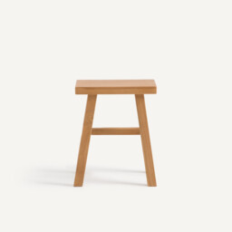 Fagfred Solid Teak Stool - thumbnail 3