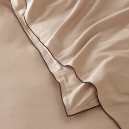 Victor Plain Washed Cotton Satin 300 Thread Count Flat Sheet - thumbnail 4