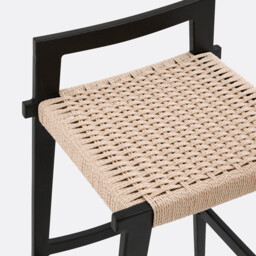 Hokito Oak & Weaving Bar Stool - thumbnail 4
