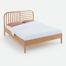 Gano Oak and Veneer Bed with Bed Base