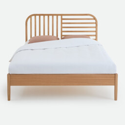 Gano Oak and Veneer Bed with Bed Base - thumbnail 3