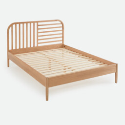 Gano Oak and Veneer Bed with Bed Base - thumbnail 4