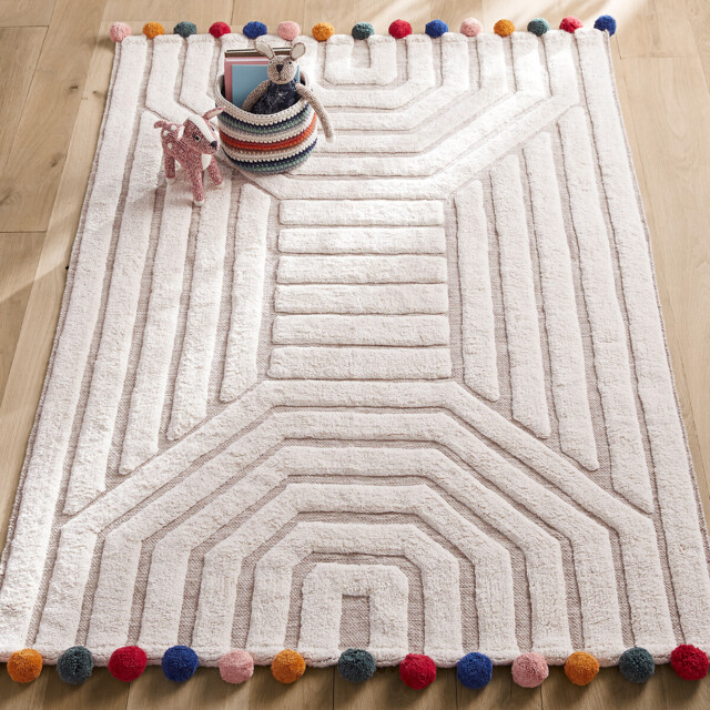 Ponponi Tufted 100% Organic Cotton Child's Rug - image 1