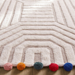 Ponponi Tufted 100% Organic Cotton Child's Rug - thumbnail 2