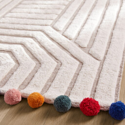 Ponponi Tufted 100% Organic Cotton Child's Rug - thumbnail 4