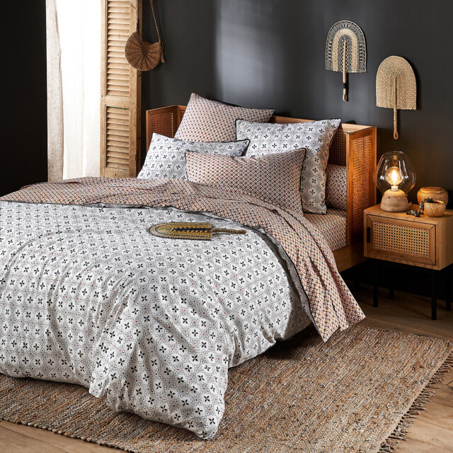 Teyben Patterned 100% Cotton Duvet Cover