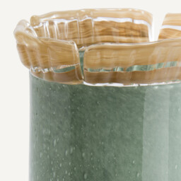 Eloria Chiselled Glass Vase H33cm - thumbnail 3
