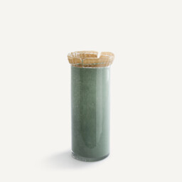 Eloria Chiselled Glass Vase H33cm - thumbnail 1
