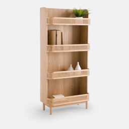 Laora Cane Bookcase