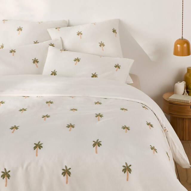 Ravenel Duvet Cover in Embroidered Washed Cotton/linen - image 1