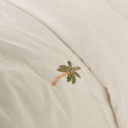 Ravenel Duvet Cover in Embroidered Washed Cotton/linen - thumbnail 4