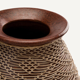 Mavazi Terracotta Vase, H42cm - thumbnail 3