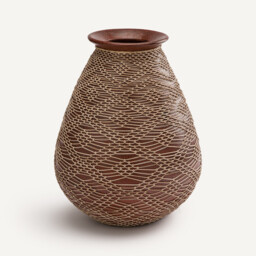 Mavazi Terracotta Vase, H42cm