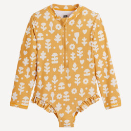 Printed Long Sleeve Swimsuit - thumbnail 1