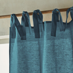 Colin Linen Curtain with Tie Top - thumbnail 2