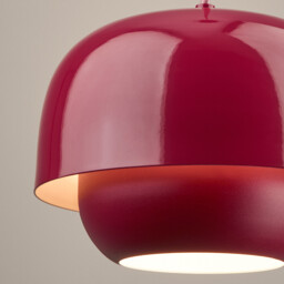 Hanging Lamp in Coloured Iron Ø21.4cm Kinoko - thumbnail 4